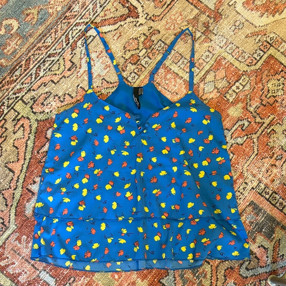 O'Neill Blue Floral Camisole Top